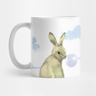 bunny with gum Mug